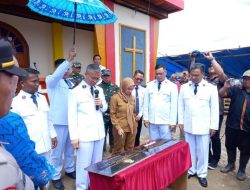 Wabup Yansen Hadiri Peresmian Gereja di Perbatasan Sigi-Luwu