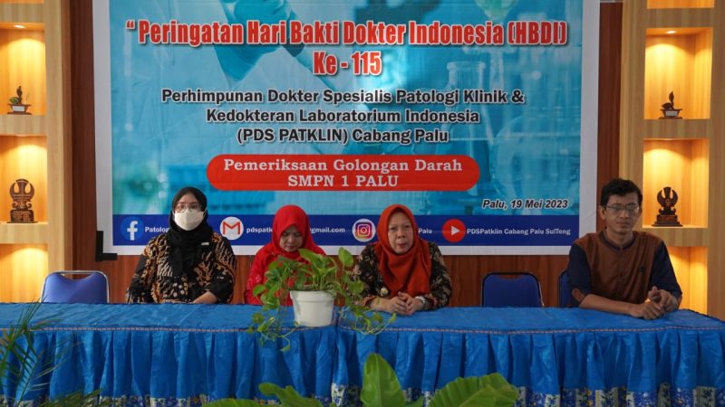 Wakil Wali Kota Palu Reny A Lamadjido menghadiri Peringatan Hari Bakti Dokter Indonesia ke-115 di SMP Negeri 1 Palu. Foto: istimewa