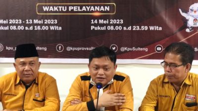 Hanura Sulteng Daftarkan Bacaleg Ke KPU, Hadianto Rasyid Tak Sempat Hadir
