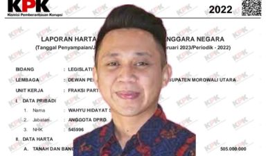 Segini Harta Kekayaan Wahyu Hidayat, Politisi Muda Jabat Wakil Ketua DPRD di Morut