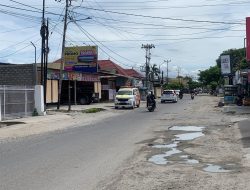 Kondisi jalan rusak tepatnya Jalan Garuda Kota Palu (DM/KS)