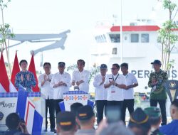 Resmikan Pelabuhan Wani dan Pantoloan, Jokowi: Dukung Pembangunan IKN