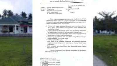 Petisi Protes Kinerja dan Pergantian Direktur RSUD Pendau Tambu, Ditandatangani  77 Pegawai
