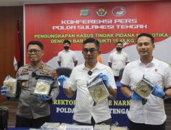 Polisi Gagalkan Peredaran 15,45 Kg Sabu di Palu, Kurir Ditangkap