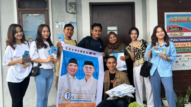 Kampanyekan Program Pasangan BerAmal, Relawan Banuata Bersama Influencer Turun Door to Door